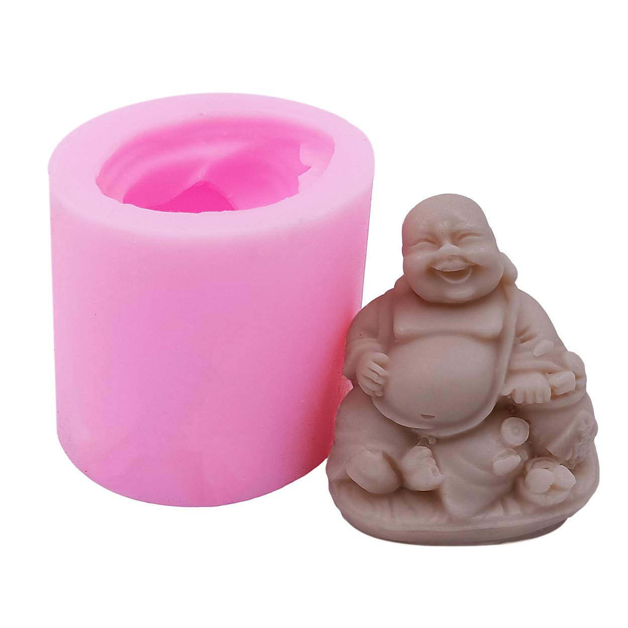 Great Mold Buddha Silicone Candle Mold for Handmade Candle,Soap, Crafts, Chocolate, Muffins, Ice