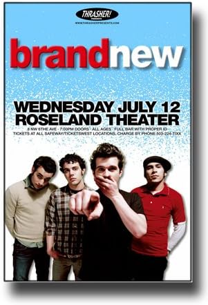Brand New Poster - The Band 11 x 17 Concert Jesse Lacey Daisy 1st