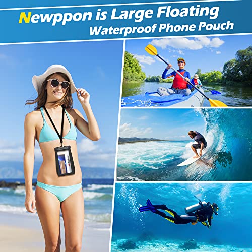 Newppon XIWB15D-BGRN Floating Waterproof Phone Pouch : 2 Pack Universal Floatable Water Proof Dry Bag Case thumb #6