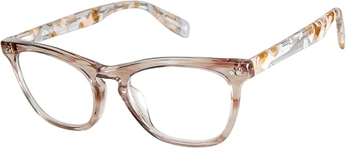 Scojo New York Bloom Street - Lentes de lectura con luz azul, para lectura de luz azul de acetato prémium para hombres y mujeres