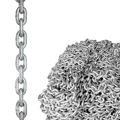 Chaîne galvanisée calibrée 6 mm ancre marine OSCULATI ligne mouillage 50m