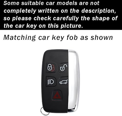 Miniatura 2 de ontto Funda inteligente para llave remota, protección completa, antiarañazos, apto para Land Rover, apto para Range Rover Evoque Velar Discovery Fit