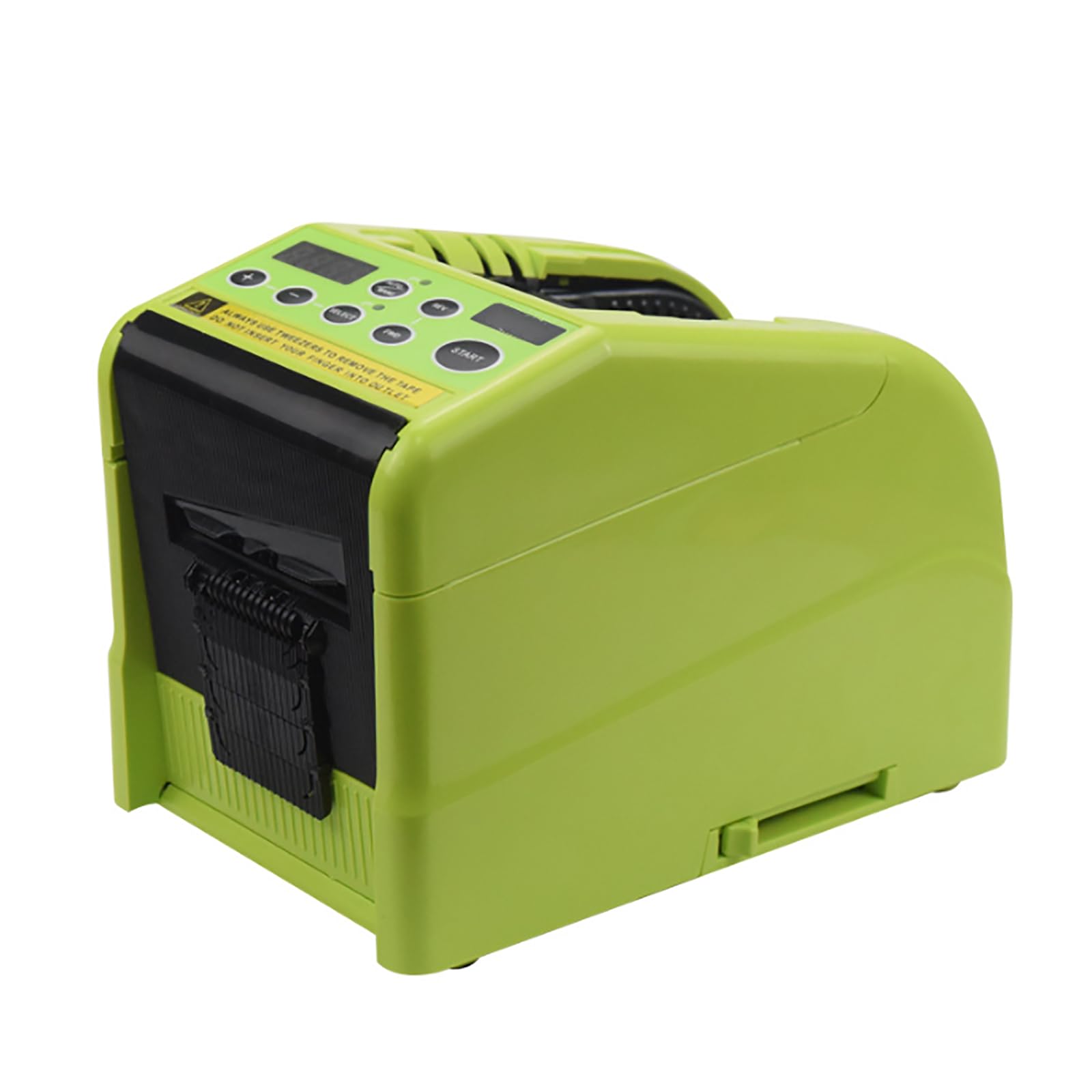 Dispensador automático de cinta con pantalla, máquina de corte eléctrica, longitud de corte de 999 mm, ancho de cinta de 6 a 60 mm, modo de corte dual, fácil operación para pegamento