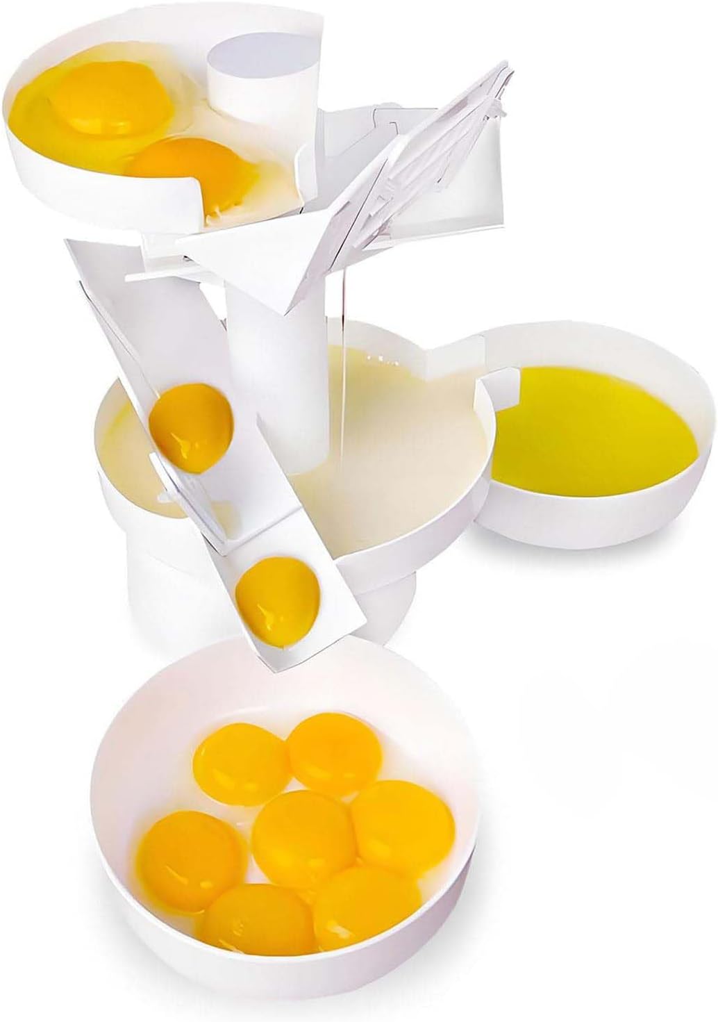 Commercial Egg White Separator,Egg Yolk Separator,Adjustable Egg Filter Splitter Kitchen Tool,Quick Separation,for Baking Cakes,for Restaurants
