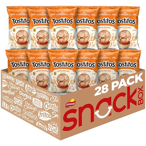 Tostitos, Crispy Rounds Tortilla Chips, 3 Ounce (Pack of 28)