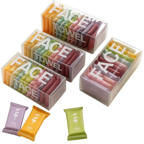 Image of SYSVENT The Future | 14 PCS Pure Cotton Compressed Towels for Travel | Disposable Washcloths for Face & Hands | Thick Portable Dry & Wet Wipes | Reusable Compact Towels