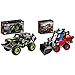LEGO Technic Monster Jam Grave Digger E Buggy Fuoristrada Con Motore Pull-Back, Giocattoli 2 In 1 Da Costruzione & Technic Bulldozer E Bolide, Set Macchinine 2 In 1, Giocattoli Da Costruzione, 42116