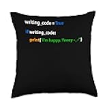 Sarcastic Programming Syntax Code Computer Coder Throw Pillow