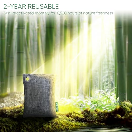 Activated Charcoal Odor Absorber, Nature Odor Eliminator for Strong Odor,Bamboo Charcoal Air Purifying Bags for Fresh Home Car Closet Pet - Image 9