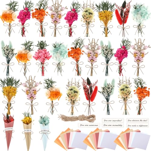 30 Sets Mini Ramos de Flores Secas para Manualidades miniatura 1