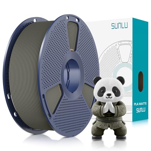 Image of SUNLU PLA Matte 3D Printer Filament 1.75mm, PLA Filament 1kg Spool (2.2lbs), Dimensional Accuracy + /- 0.02mm, Matte Clay PLA