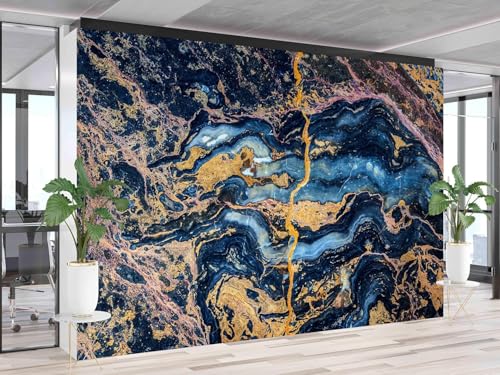 Tzxztt Mármol De Color Papel Pintado 3D Póster Restaurante Dormitorio Salón Sofá TV Pared Decorativa-400cm×280cm