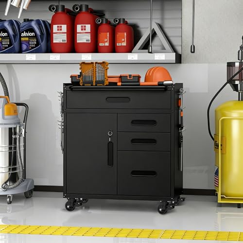 Image of Metal Storage Cabinet for Garage, Tool Cabinet, Utility Cabinet