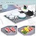 Ohuhu Over Sink Dish Drying Rack, Silicone Wrapped 17.6