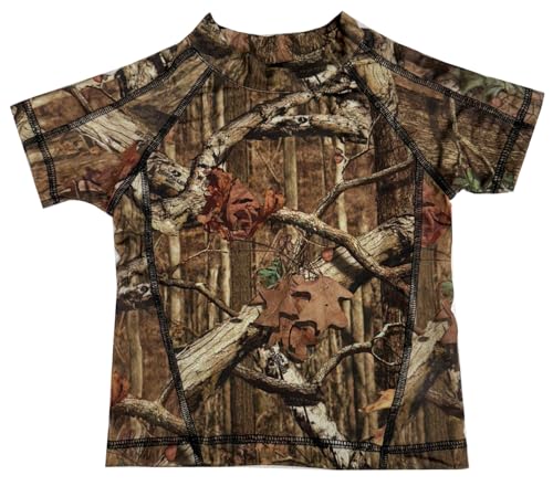 My Pool Pal Boys Mossy Oak Camo Baby Infant Toddler Sun Shirt Rash Guard (US, Age, 12 Months, Mossy Oak Camo with Black Thread)