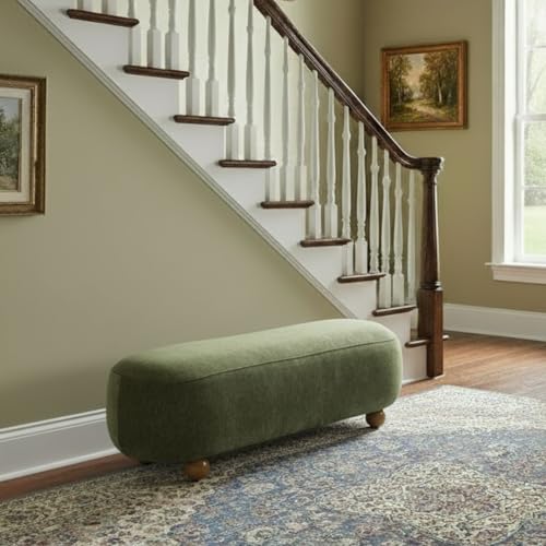 Hyfirm 54" Green Chenille End of Bed Bench - image 7