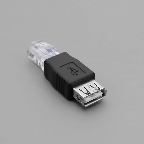 Miniatura 6 de Paquete de 4 adaptadores Ethernet a USB - USB 2.0 hembra a conector Ethernet RJ45 - Negro