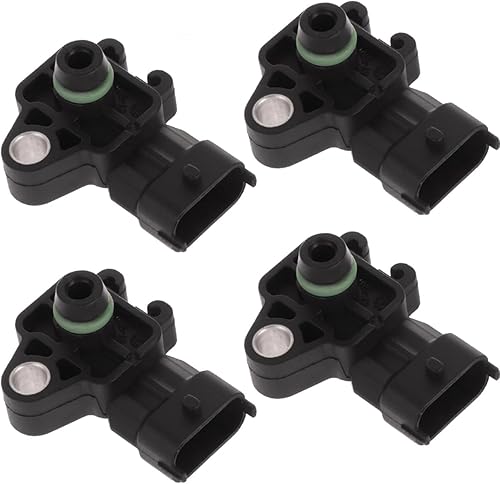 SCITOO 55567257 Sensor de presión absoluta del colector 4PCS apto para 2008-2009 para Buick Allure 2014 para Buick Enclave