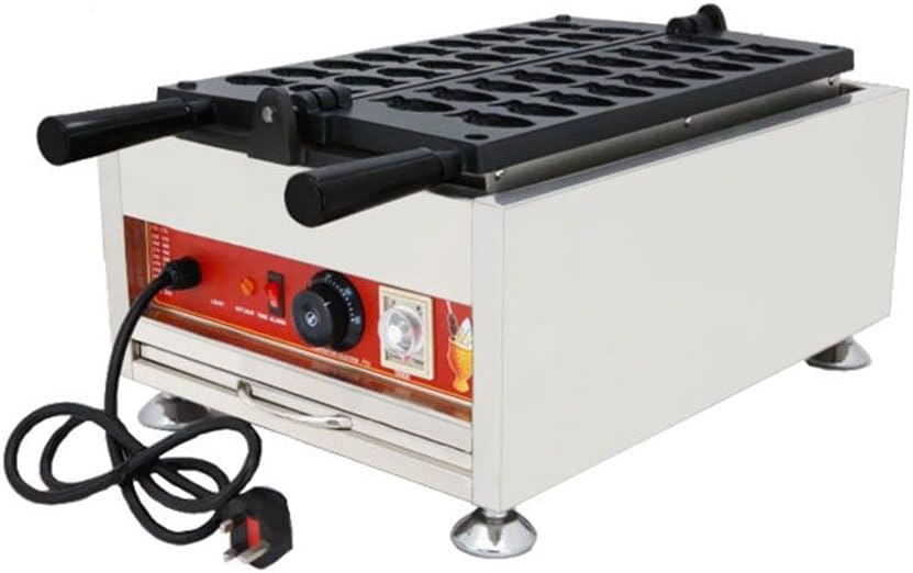 GOOSENECK Taiyaki Maker Takoyaki Maker Japanese Fish-Shaped Commercial Pancake Waffle Maker 110V for Restaurant Home Use 18 Pcs