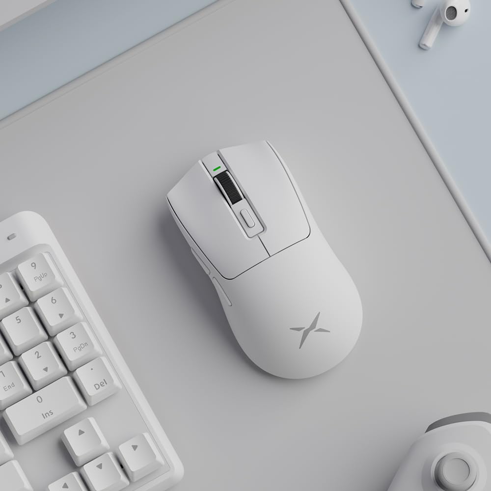 DeLUX M600 Mouse Gamer sem Fio, 49g Leve, Sensor PAW3311, 12000DPI, Bateria  Recarregável, botões Programáveis (Branco) | Amazon.com.br