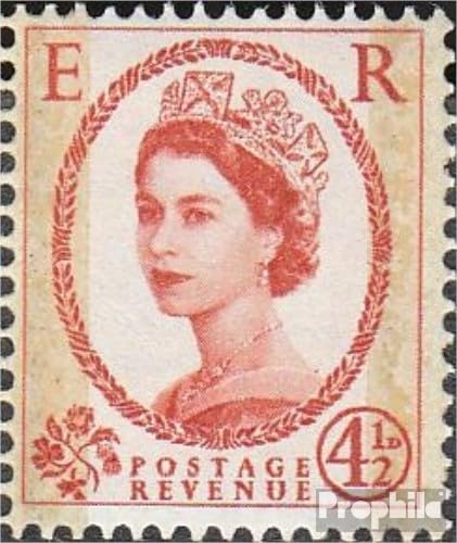 Sellos Gran Bretaña 325yz Fósforo Isabel II filatelia MNH 1958