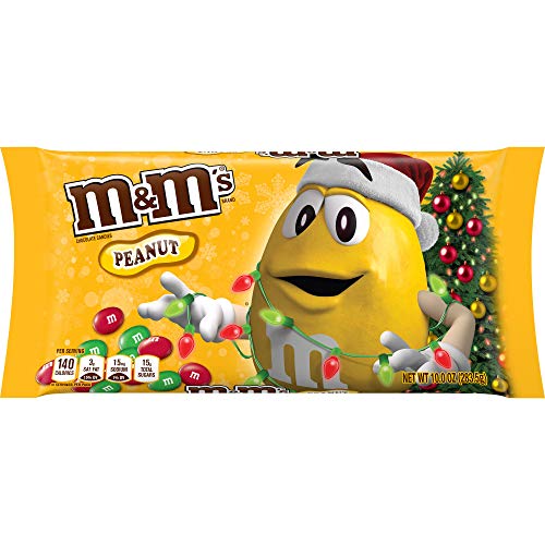 M&M's Holiday Peanut Chocolate Christmas Candy, 10-Ounce Bag #TOP7