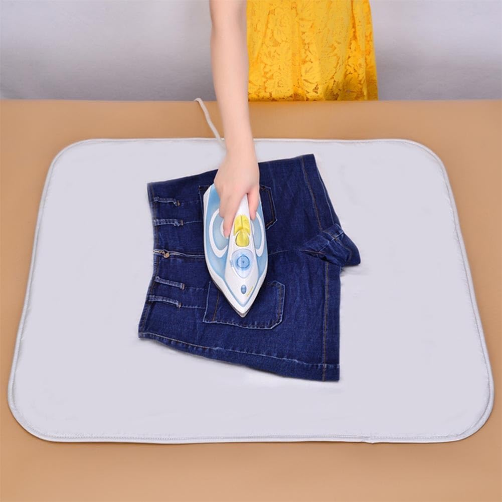 80x140cm Telo for Stirare Sul Tavolo Tappetino Da Stiro Termico E Antiscivolo Con 3 Strati Isolanti Coperta Da Stiro Portatile for Stiratura A Vapore E Uso Domestico(80x140cm)