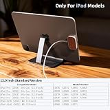 Bezprzewodowa ładowarka magnetyczna do iPada Pro 12,9 cala (3rd/4th/5th/6th) i iPad Air 13 (M2/M3) Only, szybkie ładowanie 18 W inteligentna ładowarka, aluminiowa podkładka do ładowania ze stopu