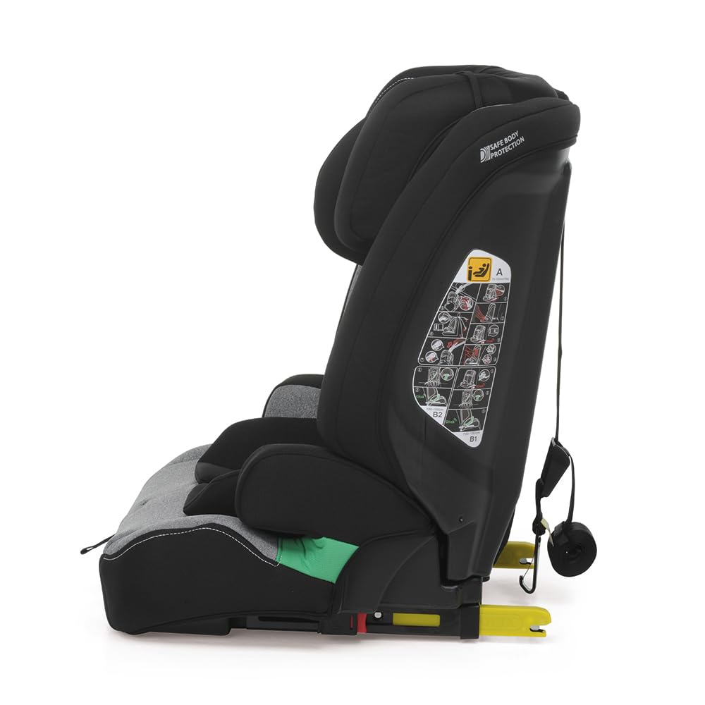 Foppapedretti Asiento para coche Street I-Size, para niños de 76 a 150 cm de altura, 15 meses a 12 años, conforme ECE R129, fijación de 3 puntos, Safe Body Protection, protección contra impactos