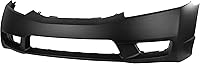 Garage-Pro Primed Front Bumper Cover for 2009-2011 Honda Civic Sedan - Direct Fit OE Replacement