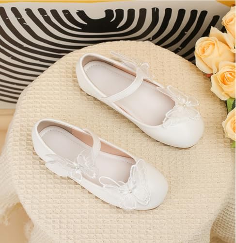 Girls Adorable Butterfly Mary Jane Ballet Flats Flower Girl Wedding Party Dress Shoes Formal Footwear for Toddler/Little Kid4