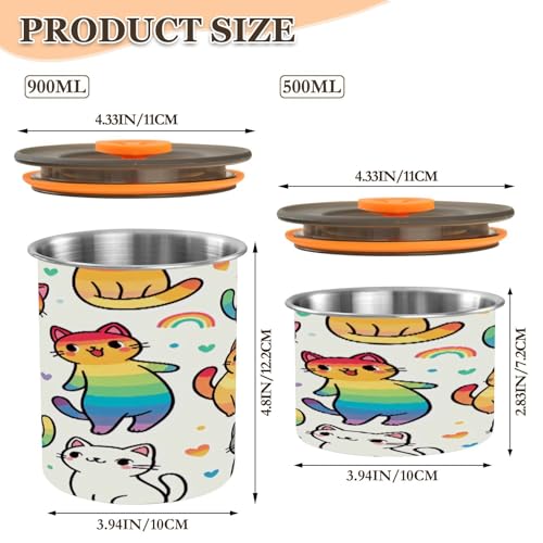 Envase hermético para café acero inoxidable 17oz miniatura 2