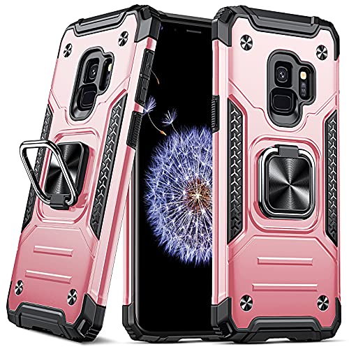 Coque Galaxy S9 antichoc robuste et élégante finition or rose de qualité