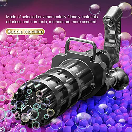 DETTELIN Máquina de bolhas Gatling, 2021 nova atualização, 15 varinhas sopradoras automáticas para c