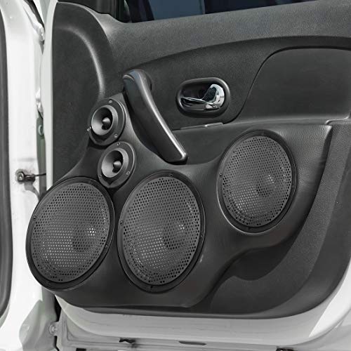 X Autohaux A20042200UX0046 4Pcs 8'' Plastic Audio Speaker Cover Mesh Subwoofer Grill Horn Guard Decorative Circle Grille Protector Black thumb #2