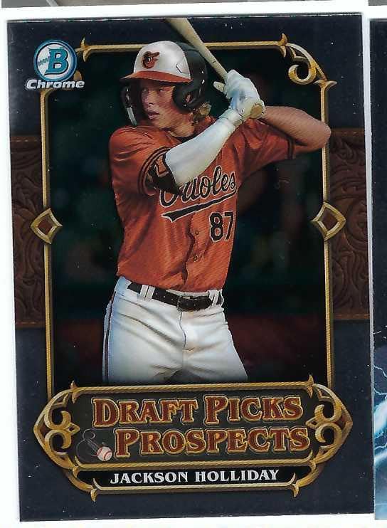 JACKSON HOLLIDAY 2023 Bowman Draft Chrome Draft Picks & Prospects #DPP-10 Baseball Rookie Card RC Baltimore Orioles