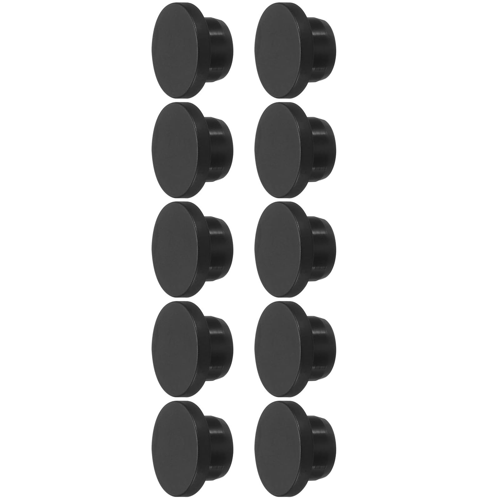 ROWORKX 10Pcs Silicone Rubber Hole Plug, 18-26mm Waterproof Sealing Plugs, Soft Flexible Bungs Stopper, T-Shaped Silicone Plugs for Hole Laboratories Kitchen Test Tube Home, Black