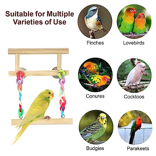 Bird-Perches-Cage-Toys-Parrot-Wooden-Platform-Exercise-Stands-with-Wood-Swing-Ferris-Wheel-Chewing-for-for-Parakeet-Conure-Cockatiel-Budgies-Hummingbird-Style-A