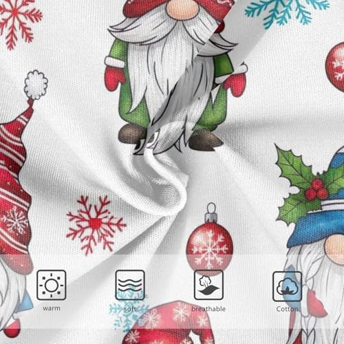 Gnomes Festive Hats Red Blue Toddler Girls Underwear, Girl Panties, 2T–8 Years3