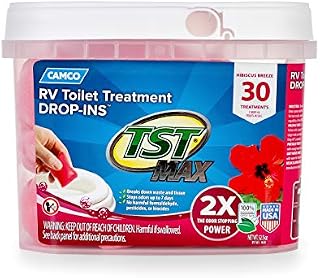 Camco 41604 30 Pack Strength TST Ultra-Concentrated Hibiscus Breeze Scent RV Toilet Max