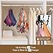 ZEDODIER Tank Top Hanger, Rotatable Bra Organzier for Closet, Max 24 Storage Capacity Sport Bras Holder, Metal Space Saving Closet Organizers and Storage, Black