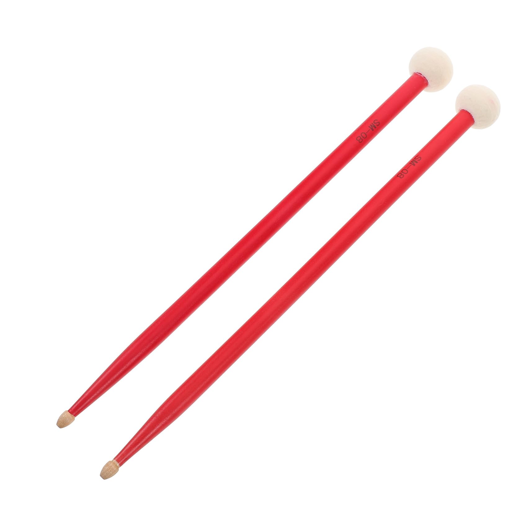 Baquetas de Percusión de Doble Cabeza para Timbal de Arce Resistente Mallets Versátiles para y Batería Accesorio Preciso para Músicos Amateurs