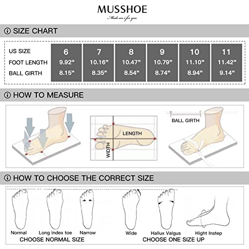Image of MUSSHOE Comfortable Office Flats for Women: Pointed Toe Work Shoes with Memory Foam - Dressy Business Casual Slip On Flats for Commute & All Day Wear