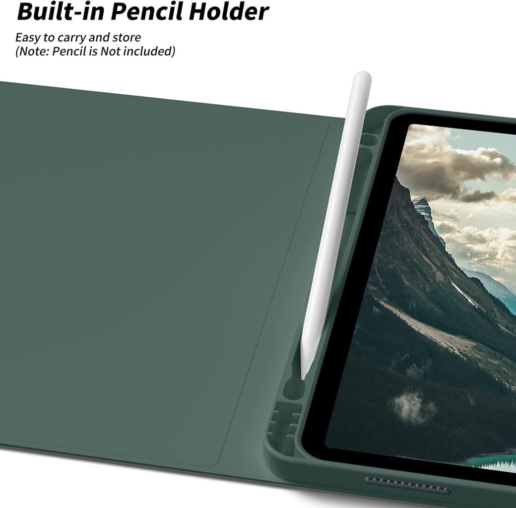UnDePlus Xiaomi Redmi Pad 2 11inç 2025 ile uyumlu Kılıf Kablosuz Klavyeli Case Mobax Türkçe Klavye Koyu Yeşil