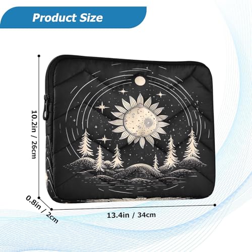 Funda para laptop 13-14 pulgadas impermeable con diseño floral miniatura 3