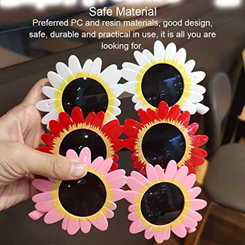 irene inevent 10 PCS Óculos de proteção solar Elementos de flores Combinação de acessórios para fest