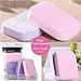 Facial Cleansing Sponge, Natural Soft Large Facial Deep Cleansing Exfoliating Makeup Remover Professional Face Wash Sponges for Daily Use Individual Pack (2 Pack+1 Free Storage Box)