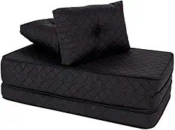 Puff Colchonete Dobrável/Sofa 3 em 1 + Travesseiro Casal BF Colchões