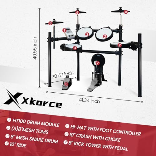 Xkorce MX100 Electronic Drum Set Electric Drum Kit thumb #2