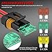 DaierTek Inline Fuse Holder 12V 12 AWG Waterproof ATC/ATO Blade Fuse Holder with 20 Amp 30 Amp 40 Amp Inline Fuse Heavy Duty in Line Fuse Holder for Marine Automotive Vehicle -6Pcs